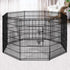 36" 8 Panel Dog Playpen Pet Fence Exercise Cage Enclosure Play Pen