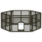 6 Panel Pet Playpen Foldable Dog Puppy Exercise Pen Brown