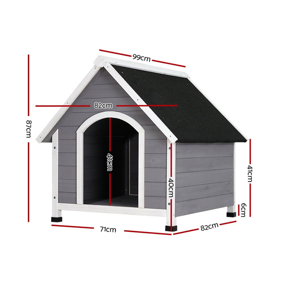 Dog Kennel Wooden Large House Outdoor Indoor Puppy Pet Cabin Weatherproof XL