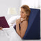 Wedge Pillow Memory Foam Waterproof Cover Back Support Blue 62x64cm