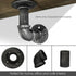 8x Floating Pipe Shelf DIY Metal Wall Brackets