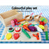 Kids Kitchen Play Set Wooden Pretend Toys Cooking Children Food Pink