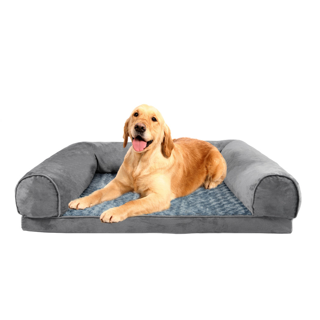 Pet Bed Sofa Dog Beds Bedding Soft Warm Mattress Cushion Pillow Mat Plush  L