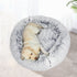 Pet Bed Cat Dog Donut Nest Calming Mat Soft Plush Kennel M