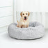 Pet Bed Cat Dog Donut Nest Calming Mat Soft Plush Kennel M