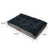 Dog Calming Bed Warm Soft Plush Comfy Sleeping Memory Foam Mattress Dark Grey L