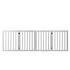 Wooden Pet Gate Dog Fence Retractable Barrier Portable Door 4 Panel White