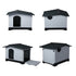 Dog Kennel Outdoor Indoor Pet Plastic Garden Large House Weatherproof Outside