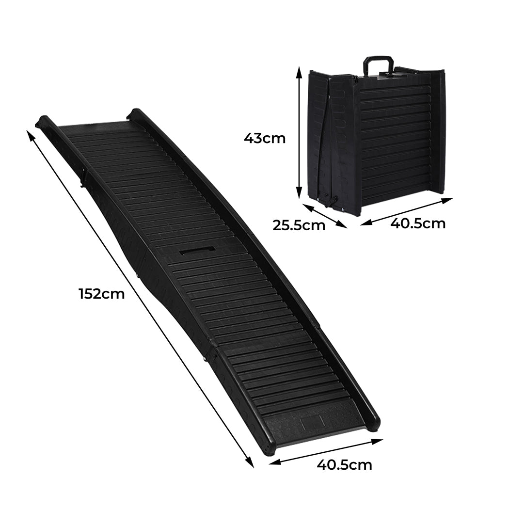 Dog Ramp Pet Car Suv Travel Stair Step Foldable Portable Lightweight Ladder