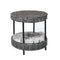 Rattan Pet Bed Elevated Raised Cat Dog House Wicker Basket Kennel Table