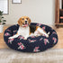 Dog Calming Bed Pet Cat Washable Portable Round Kennel Summer Outdoor L