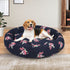 Dog Calming Bed Pet Cat Washable Portable Round Kennel Summer Outdoor XL