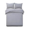 Giselle Bedding Quilt Cover Set Classic Grey King