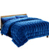 Faux Mink Quilt Blue Queen