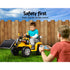 Kids Electric Ride On Car Bulldozer Digger Loader Remote 6V Yellow