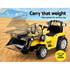 Rigo Kids Electric Ride On Car Bulldozer Digger Loader Remote 6V Yellow