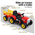 Kids Electric Ride On Car Tractor Toy Cars 12V Red