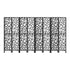 Artiss 8 Panel Room Divider Screen 325x170cm Clover Black