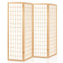 Room Divider Screen Wood Timber Dividers Fold Stand Wide Beige 4 Panel