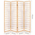 Room Divider Screen Wood Timber Dividers Fold Stand Wide Beige 4 Panel