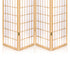 Room Divider Screen Wood Timber Dividers Fold Stand Wide Beige 4 Panel