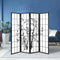 Artiss 4 Panel Shoji Bamboo Room Divider Folding Privacy Screen Black 174cm
