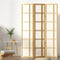 Artiss 3 Panel Room Divider Screen 132x179cm Folding Privacy Partition Natural Wood