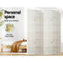 Room Divider Screen Privacy Wood Dividers Stand 4 Panel Nova White