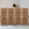8 Panel Room Divider Folding Privacy Screen White Wood
