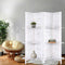 Artiss 4 Panel Room Divider with Shelves Folding Privacy Screen White Wood