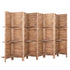 Artiss 8 Panel Room Divider Screen 326x170cm Shelf Oak