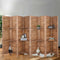 Artiss 8 Panel Wooden Room Divider Folding Privacy Screen 170cm Brown