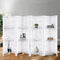 Artiss 8 Panel Room Divider with Shelves Folding Privacy Screen White