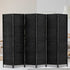 6 Panel Room Divider Screen Privacy Timber Foldable Dividers Stand Black