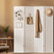 Artiss 4 Panel Room Divider Pegboard Privacy Screen White 170cm