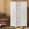 Artiss 3 Panel Room Divider Privacy Screen White Circle Design