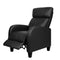 PU Leather Reclining Armchair  Black