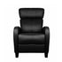 PU Leather Reclining Armchair  Black