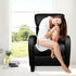 PU Leather Reclining Armchair  Black