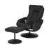 Artiss Recliner Chair Ottoman Heated Massage Black