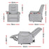 Recliner Chair Lift Assist Chair Leather Grey