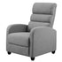 Recliner Armchair Grey Fabric Bolivia