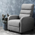 Recliner Armchair Grey Fabric Bolivia