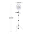 LED Ring Light with Tripod Stand Phone Holder Dimmable Studio Lamp Makeup Mirror White