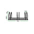 3 Bike Floor Parking Rack Bikes Stand Bicycle Instant Storage Cycling Portable