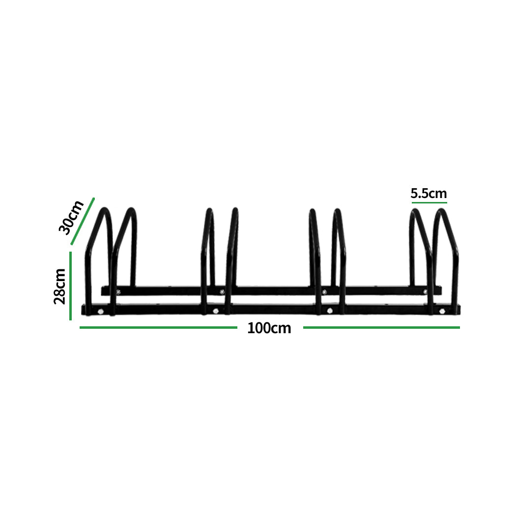 4-Bikes Stand Bicycle Bike Rack Floor Parking Instant Storage Cycling Portable