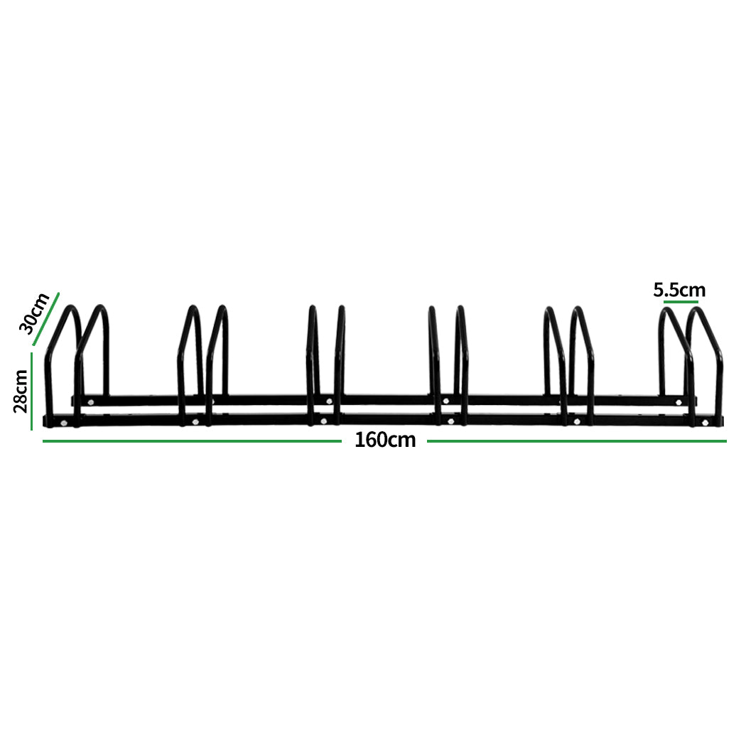 6-Bikes Stand Bicycle Bike Rack Floor Parking Instant Storage Cycling Portable