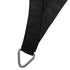 Shade Sail 5x5x5m Triangle 280GSM 98% Black Shade Cloth