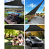 Shade Sail 5x5x5m Triangle 280GSM 98% Black Shade Cloth