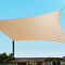 Waterproof Shade Sail 3x4m Rectangle Sand 95% Shade Cloth